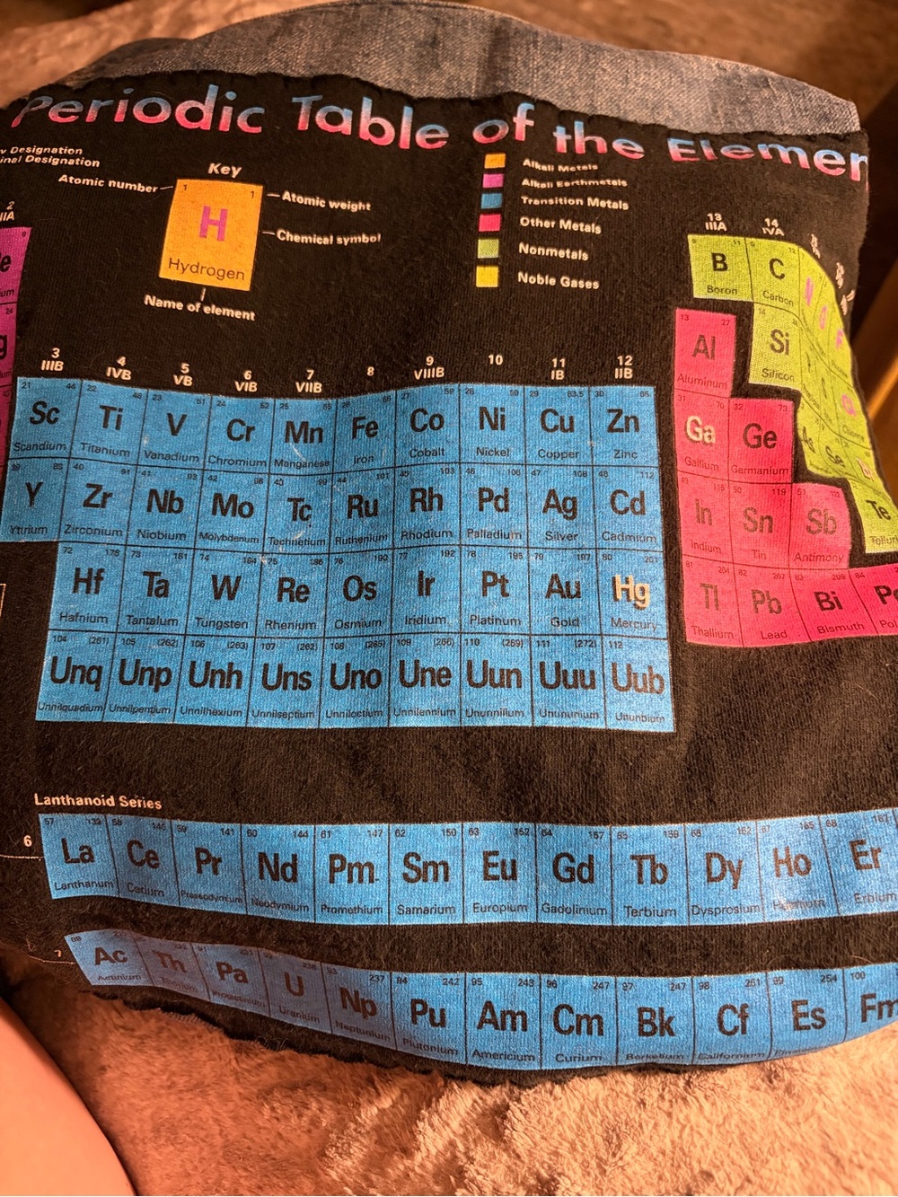 ASOS Black Jean Jacket with Multicolor Periodic Table Print